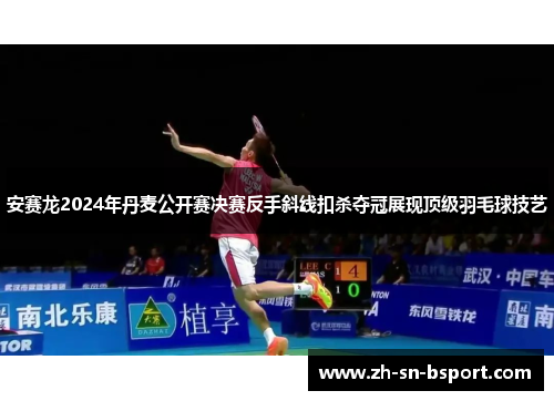 安赛龙2024年丹麦公开赛决赛反手斜线扣杀夺冠展现顶级羽毛球技艺